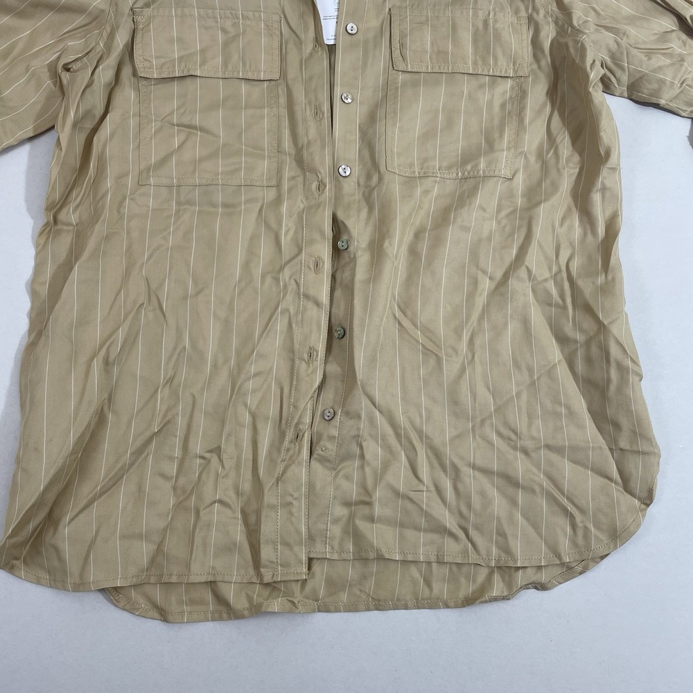 Women's Hester Orchard Long Sleeve Brown Top Size S Casual Shirt - Picture 7 of 9